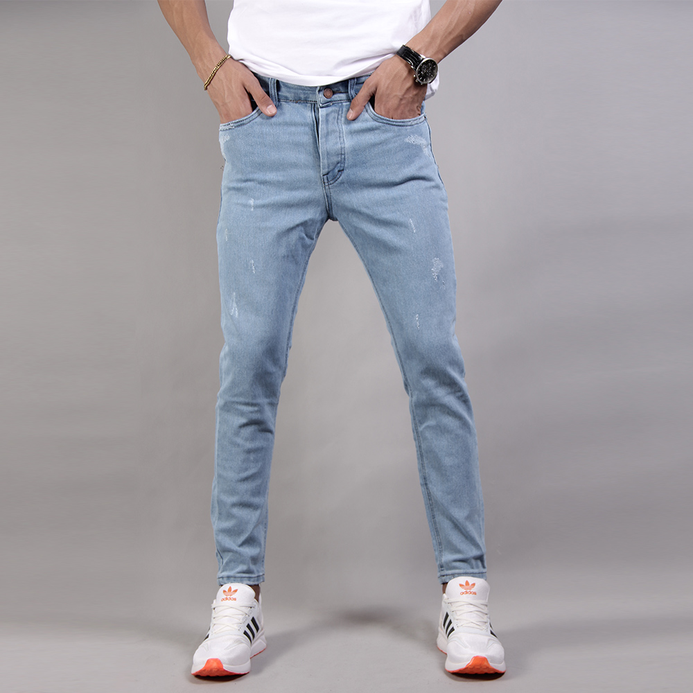 شلوار جین اسکینی آبی یخی مدل ZARA